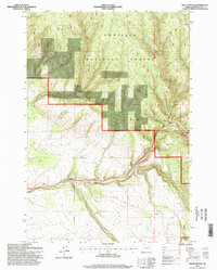 Owens Butte 1995 topographic map thumbnail