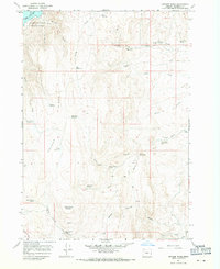 Owyhee Ridge 1967 topographic map thumbnail