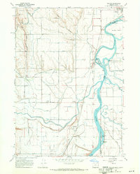 Owyhee 1967 topographic map thumbnail