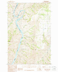 Oxbow 1987 topographic map thumbnail