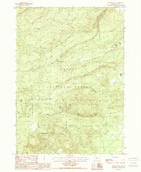 Partin Butte 1988 topographic map preview