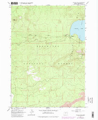 Paulina Peak 1963 topographic map thumbnail