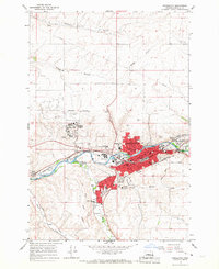 Pendleton 1966 topographic map thumbnail