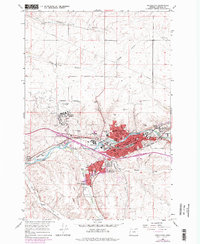 Pendleton 1966 topographic map thumbnail