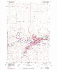 Pendleton 1966 topographic map thumbnail