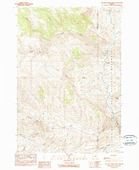 Picture Gorge West 1990 topographic map thumbnail