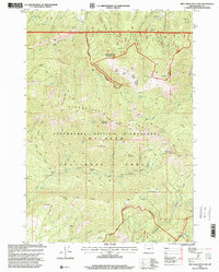 Pine Creek Mountain 1998 topographic map thumbnail