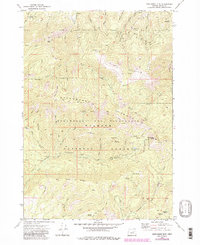 Pine Creek Mtn 1972 topographic map thumbnail