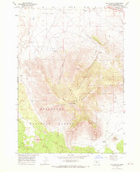 Pine Mountain 1967 topographic map thumbnail