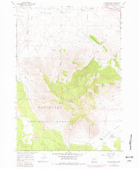 Pine Mountain 1967 topographic map thumbnail