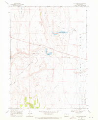 Piute Reservoir 1968 topographic map thumbnail