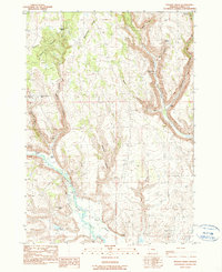 Poison Creek 1990 topographic map thumbnail