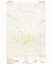 Porcupine Butte 1988 topographic map preview