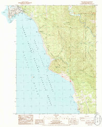Port Orford 1986 topographic map thumbnail
