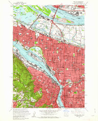 Portland 1961 topographic map preview