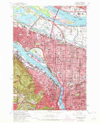 Portland 1961 topographic map preview
