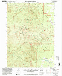 Pothole Butte 1999 topographic map thumbnail