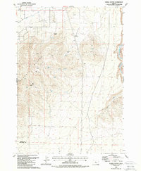 Powell Buttes 1988 topographic map thumbnail