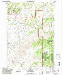 Powell Mtn 1992 topographic map thumbnail