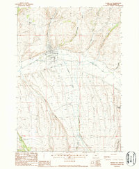 Prairie City 1988 topographic map thumbnail