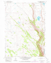 Priday Reservoir 1967 topographic map preview