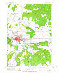 Prineville 1962 topographic map preview