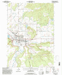 Prineville 1992 topographic map preview