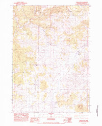 Pringle Flat 1983 topographic map thumbnail