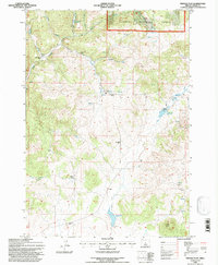 Pringle Flat 1992 topographic map thumbnail