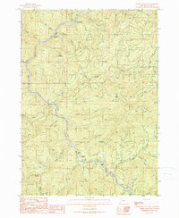 Rabbit Mountain 1990 topographic map preview