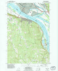Rainier 1990 topographic map thumbnail