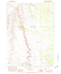 Rattlesnake Canyon 1982 topographic map thumbnail