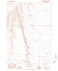 Rattlesnake Canyon 1982 topographic map thumbnail