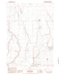 Rawhide Canyon 1984 topographic map thumbnail