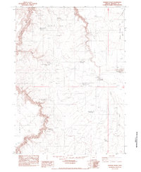 Rawhide Pocket 1982 topographic map thumbnail