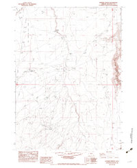 Rawhide Springs 1982 topographic map thumbnail