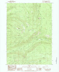 Red Blanket Mountain 1985 topographic map thumbnail