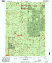 Red Butte 1997 topographic map thumbnail