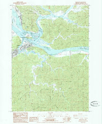 Reedsport 1985 topographic map thumbnail