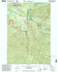 Rhododendron 1997 topographic map thumbnail