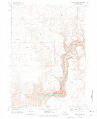Rinehart Canyon 1972 topographic map thumbnail