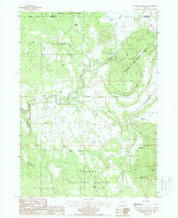 Riverbed Butte Spring 1988 topographic map preview