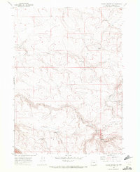 Roaring Springs SE 1968 topographic map thumbnail