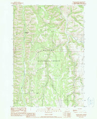 Roberts Butte 1990 topographic map thumbnail