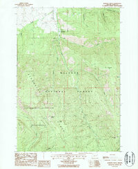 Roberts Creek 1988 topographic map thumbnail