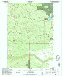 Rock Creek Reservoir 1996 topographic map thumbnail