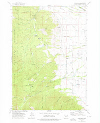 Rock Creek 1972 topographic map thumbnail