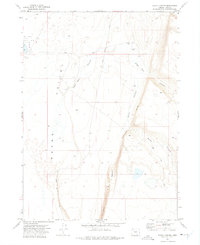 Rocky Canyon 1971 topographic map thumbnail