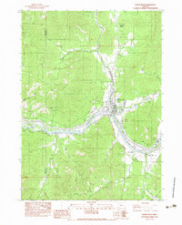 Rogue River 1983 topographic map thumbnail