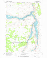 Round Butte Dam 1962 topographic map thumbnail